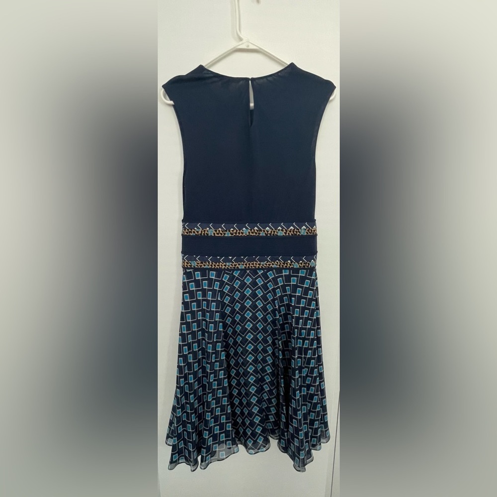 Diane Von Furstenberg Rosalie Dress Midnight Wired Size 6 NWT - Picture 6 of 11